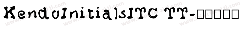 KendoInitialsITC TT字体转换